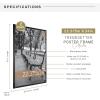 imageMCS Trendsetter 16x24 Poster Frame Black HighGloss Vertical ampamp Horizontal Wall Hanging Large Picture Frame for Photos Posters ampamp Art Prints 1Pack2275 x 34 in