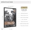 imageMCS Trendsetter 16x24 Poster Frame Black HighGloss Vertical ampamp Horizontal Wall Hanging Large Picture Frame for Photos Posters ampamp Art Prints 1PackEverline  18x24