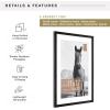 imageMCS Trendsetter 16x24 Poster Frame Black HighGloss Vertical ampamp Horizontal Wall Hanging Large Picture Frame for Photos Posters ampamp Art Prints 1PackEverline  13x19 matted to 14x20