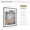 imageMCS Trendsetter 16x24 Poster Frame Black HighGloss Vertical ampamp Horizontal Wall Hanging Large Picture Frame for Photos Posters ampamp Art Prints 1PackEverline  22x28 matted to 26x32
