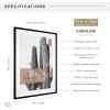 imageMCS Trendsetter 16x24 Poster Frame Black HighGloss Vertical ampamp Horizontal Wall Hanging Large Picture Frame for Photos Posters ampamp Art Prints 1PackEverline  18x24 matted to 22x28