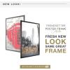 imageMCS Trendsetter 16x24 Poster Frame Black HighGloss Vertical ampamp Horizontal Wall Hanging Large Picture Frame for Photos Posters ampamp Art Prints 1PackTrendsetter  1975x275