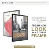 imageMCS Trendsetter 16x24 Poster Frame Black HighGloss Vertical ampamp Horizontal Wall Hanging Large Picture Frame for Photos Posters ampamp Art Prints 1Pack16 x 20 in