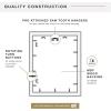 imageMCS Trendsetter 16x24 Poster Frame Black HighGloss Vertical ampamp Horizontal Wall Hanging Large Picture Frame for Photos Posters ampamp Art Prints 1PackEverline  12x18 matted to 16x22