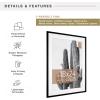 imageMCS Trendsetter 16x24 Poster Frame Black HighGloss Vertical ampamp Horizontal Wall Hanging Large Picture Frame for Photos Posters ampamp Art Prints 1PackEverline  18x24 matted to 22x28