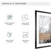 imageMCS Trendsetter 16x24 Poster Frame Black HighGloss Vertical ampamp Horizontal Wall Hanging Large Picture Frame for Photos Posters ampamp Art Prints 1PackTrendsetter  13x19 matted to 17x23