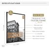 imageMCS Trendsetter 16x24 Poster Frame Black HighGloss Vertical ampamp Horizontal Wall Hanging Large Picture Frame for Photos Posters ampamp Art Prints 1Pack24 x 30 in