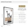 imageMCS Trendsetter 16x24 Poster Frame Black HighGloss Vertical ampamp Horizontal Wall Hanging Large Picture Frame for Photos Posters ampamp Art Prints 1PackTrendsetter  20x30 matted to 24x34