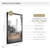 imageMCS Trendsetter 16x24 Poster Frame Black HighGloss Vertical ampamp Horizontal Wall Hanging Large Picture Frame for Photos Posters ampamp Art Prints 1Pack16 x 24 in