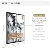 imageMCS Trendsetter 16x24 Poster Frame Black HighGloss Vertical ampamp Horizontal Wall Hanging Large Picture Frame for Photos Posters ampamp Art Prints 1Pack22 x 28 in