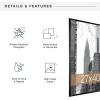 imageMCS Trendsetter 16x24 Poster Frame Black HighGloss Vertical ampamp Horizontal Wall Hanging Large Picture Frame for Photos Posters ampamp Art Prints 1Pack27 x 40 in