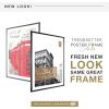 imageMCS Trendsetter 16x24 Poster Frame Black HighGloss Vertical ampamp Horizontal Wall Hanging Large Picture Frame for Photos Posters ampamp Art Prints 1PackTrendsetter  24x30 matted to 28x34