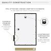 imageMCS Trendsetter 16x24 Poster Frame Black HighGloss Vertical ampamp Horizontal Wall Hanging Large Picture Frame for Photos Posters ampamp Art Prints 1Pack16 x 24 in