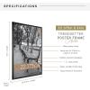 imageMCS Trendsetter 16x24 Poster Frame Black HighGloss Vertical ampamp Horizontal Wall Hanging Large Picture Frame for Photos Posters ampamp Art Prints 1Pack2275 x 34 in