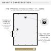 imageMCS Trendsetter 16x24 Poster Frame Black HighGloss Vertical ampamp Horizontal Wall Hanging Large Picture Frame for Photos Posters ampamp Art Prints 1Pack18 x 24 in
