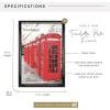 imageMCS Trendsetter 16x24 Poster Frame Black HighGloss Vertical ampamp Horizontal Wall Hanging Large Picture Frame for Photos Posters ampamp Art Prints 1Pack13 x 19 in