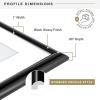 imageMCS Trendsetter 16x24 Poster Frame Black HighGloss Vertical ampamp Horizontal Wall Hanging Large Picture Frame for Photos Posters ampamp Art Prints 1PackTrendsetter  16x24 matted to 20x28