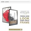 imageMCS Trendsetter 16x24 Poster Frame Black HighGloss Vertical ampamp Horizontal Wall Hanging Large Picture Frame for Photos Posters ampamp Art Prints 1PackTrendsetter  1975x275
