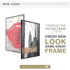 imageMCS Trendsetter 16x24 Poster Frame Black HighGloss Vertical ampamp Horizontal Wall Hanging Large Picture Frame for Photos Posters ampamp Art Prints 1Pack27 x 40 in