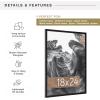 imageMCS Trendsetter 16x24 Poster Frame Black HighGloss Vertical ampamp Horizontal Wall Hanging Large Picture Frame for Photos Posters ampamp Art Prints 1PackEverline  18x24