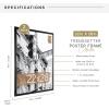 imageMCS Trendsetter 16x24 Poster Frame Black HighGloss Vertical ampamp Horizontal Wall Hanging Large Picture Frame for Photos Posters ampamp Art Prints 1Pack22 x 28 in
