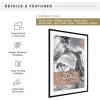 imageMCS Trendsetter 16x24 Poster Frame Black HighGloss Vertical ampamp Horizontal Wall Hanging Large Picture Frame for Photos Posters ampamp Art Prints 1PackEverline  20x28 matted to 24x32