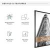 imageMCS Trendsetter 16x24 Poster Frame Black HighGloss Vertical ampamp Horizontal Wall Hanging Large Picture Frame for Photos Posters ampamp Art Prints 1Pack24 x 36 in