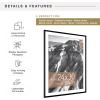 imageMCS Trendsetter 16x24 Poster Frame Black HighGloss Vertical ampamp Horizontal Wall Hanging Large Picture Frame for Photos Posters ampamp Art Prints 1PackEverline  24x30 matted to 28x34