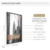 imageMCS Trendsetter 16x24 Poster Frame Black HighGloss Vertical ampamp Horizontal Wall Hanging Large Picture Frame for Photos Posters ampamp Art Prints 1PackTrendsetter  27x40