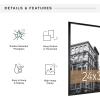 imageMCS Trendsetter 16x24 Poster Frame Black HighGloss Vertical ampamp Horizontal Wall Hanging Large Picture Frame for Photos Posters ampamp Art Prints 1Pack24 x 30 in