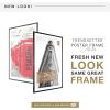 imageMCS Trendsetter 16x24 Poster Frame Black HighGloss Vertical ampamp Horizontal Wall Hanging Large Picture Frame for Photos Posters ampamp Art Prints 1PackTrendsetter  24x36 matted to 28x40