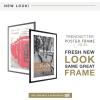 imageMCS Trendsetter 16x24 Poster Frame Black HighGloss Vertical ampamp Horizontal Wall Hanging Large Picture Frame for Photos Posters ampamp Art Prints 1PackTrendsetter  16x24 matted to 20x28