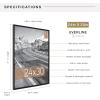 imageMCS Trendsetter 16x24 Poster Frame Black HighGloss Vertical ampamp Horizontal Wall Hanging Large Picture Frame for Photos Posters ampamp Art Prints 1PackEverline  24x30