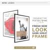 imageMCS Trendsetter 16x24 Poster Frame Black HighGloss Vertical ampamp Horizontal Wall Hanging Large Picture Frame for Photos Posters ampamp Art Prints 1PackTrendsetter  20x30 matted to 24x34
