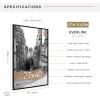 imageMCS Trendsetter 16x24 Poster Frame Black HighGloss Vertical ampamp Horizontal Wall Hanging Large Picture Frame for Photos Posters ampamp Art Prints 1PackEverline  27x40