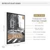 imageMCS Trendsetter 16x24 Poster Frame Black HighGloss Vertical ampamp Horizontal Wall Hanging Large Picture Frame for Photos Posters ampamp Art Prints 1Pack24 x 32 in