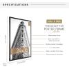 imageMCS Trendsetter 16x24 Poster Frame Black HighGloss Vertical ampamp Horizontal Wall Hanging Large Picture Frame for Photos Posters ampamp Art Prints 1Pack24 x 36 in