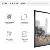 imageMCS Trendsetter 16x24 Poster Frame Black HighGloss Vertical ampamp Horizontal Wall Hanging Large Picture Frame for Photos Posters ampamp Art Prints 1PackTrendsetter  1975x275