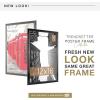 imageMCS Trendsetter 16x24 Poster Frame Black HighGloss Vertical ampamp Horizontal Wall Hanging Large Picture Frame for Photos Posters ampamp Art Prints 1Pack12 x 18 in