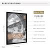 imageMCS Trendsetter 16x24 Poster Frame Black HighGloss Vertical ampamp Horizontal Wall Hanging Large Picture Frame for Photos Posters ampamp Art Prints 1PackEverline  16x20