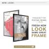 imageMCS Trendsetter 16x24 Poster Frame Black HighGloss Vertical ampamp Horizontal Wall Hanging Large Picture Frame for Photos Posters ampamp Art Prints 1PackTrendsetter  18x24