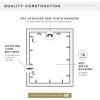 imageMCS Trendsetter 16x24 Poster Frame Black HighGloss Vertical ampamp Horizontal Wall Hanging Large Picture Frame for Photos Posters ampamp Art Prints 1PackEverline  20x28 matted to 24x32