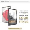 imageMCS Trendsetter 16x24 Poster Frame Black HighGloss Vertical ampamp Horizontal Wall Hanging Large Picture Frame for Photos Posters ampamp Art Prints 1Pack16 x 24 in