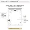 imageMCS Trendsetter 16x24 Poster Frame Black HighGloss Vertical ampamp Horizontal Wall Hanging Large Picture Frame for Photos Posters ampamp Art Prints 1PackEverline  13x19 matted to 17 x23