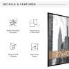 imageMCS Trendsetter 16x24 Poster Frame Black HighGloss Vertical ampamp Horizontal Wall Hanging Large Picture Frame for Photos Posters ampamp Art Prints 1Pack27 x 40 in