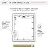 imageMCS Trendsetter 16x24 Poster Frame Black HighGloss Vertical ampamp Horizontal Wall Hanging Large Picture Frame for Photos Posters ampamp Art Prints 1PackEverline  18x24 matted to 22x28
