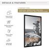 imageMCS Trendsetter 16x24 Poster Frame Black HighGloss Vertical ampamp Horizontal Wall Hanging Large Picture Frame for Photos Posters ampamp Art Prints 1PackEverline  16x24