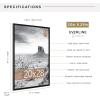 imageMCS Trendsetter 16x24 Poster Frame Black HighGloss Vertical ampamp Horizontal Wall Hanging Large Picture Frame for Photos Posters ampamp Art Prints 1PackEverline  20x28