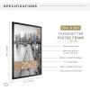 imageMCS Trendsetter 16x24 Poster Frame Black HighGloss Vertical ampamp Horizontal Wall Hanging Large Picture Frame for Photos Posters ampamp Art Prints 1Pack20 x 28 in