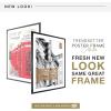imageMCS Trendsetter 16x24 Poster Frame Black HighGloss Vertical ampamp Horizontal Wall Hanging Large Picture Frame for Photos Posters ampamp Art Prints 1PackTrendsetter  22x28 matted to 26x32